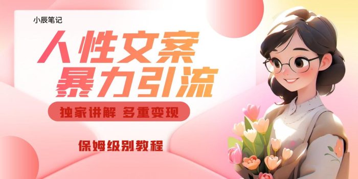 独家人性文案玩法,暴力引流多重变现。喂饭级教程!-大牛创业笔记