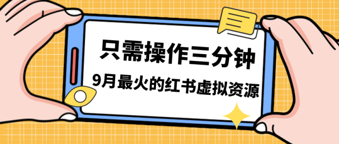 一单50-288，一天8单收益500＋小红书虚拟资源变现，视频课程＋实操课＋-大牛创业笔记