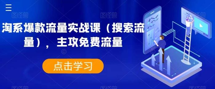 淘系爆款流量实战课(搜索流量),主攻免费流量-大牛创业笔记
