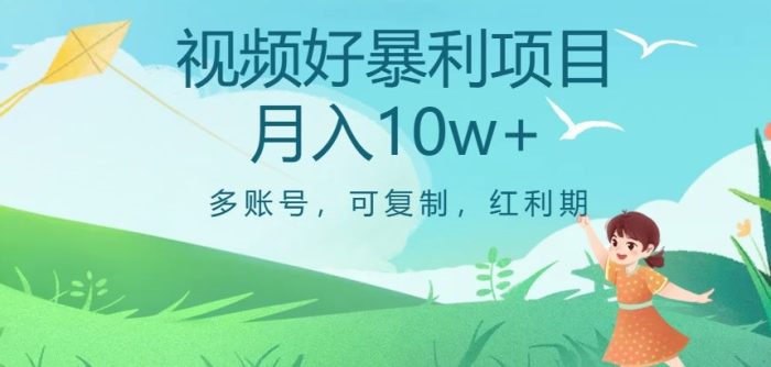 视频号暴利项目,多账号,可复制,红利期,月入10W+【揭秘】-大牛创业笔记