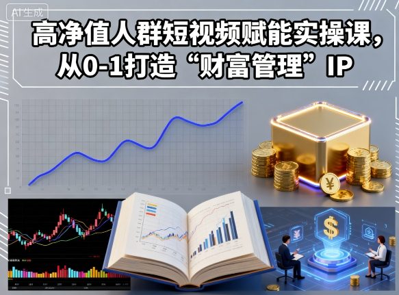 高净值人群短视频赋能实操课，从0-1打造“财富管理”IP -1