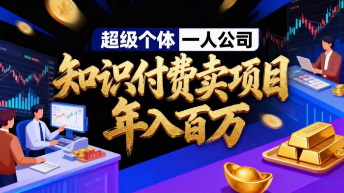 2026年“超级个体一人公司”私域卖项目年入百万，个人IP-精准引流-项目包装-转化成交-大牛创业笔记