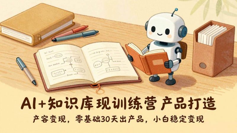AI+知识库变现训练营,产品打造、内容创作、全平台变现,零基础30天出产品,小白稳定变现 -1 AI+知识库变现训练营,产品打造、内容创作、全平台变现,零基础30天出产品,小白稳定变现 -1