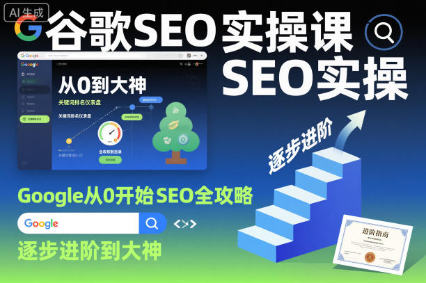 谷歌SEO实操课，Google从0开始SEO全攻略，逐步进阶到大神（更新26年）-大牛创业笔记